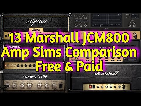 13 MARSHALL JCM800 Amp Sims Comparison - Plugin Alliance, Positive Grid, Softube, Hotone, Neural Dsp