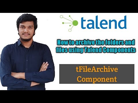 58.How to archive files and folders using Talend Components l tFileArchive l Talend Data Integration