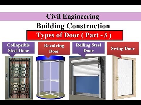 Types of Door (Part-3) | Door | Building Construction