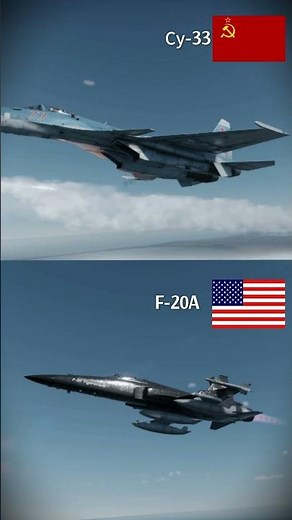 Soviet Union Russian Cy-33 vs. U.S.A. F-20 Tigershark Fire Missiles Comparison #warthunder