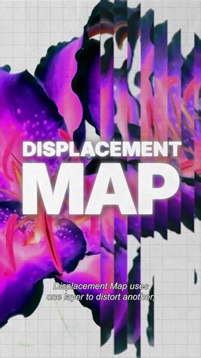 PluginPlay on Instagram: "Displacement Maps use a grayscale layer to push pixels. White pushes forward. Black pulls back. That’s how you create ripples, waves, and glitches. #displacementmap #aftereffect #adobeaftereffects #motiondesigner #adobe"