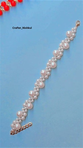 Trending Pearl Bracelet Design 💎 | Must Try DIY! #diy #handmade #craft #bracelet #jewellery #shorts