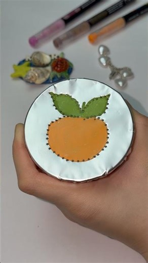 Draw a picture of a tangerine 🍊 #asmr #satisfying #minisatisfying #asmrsounds #odlysatisfying