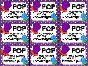 Ring Pop Testing Motivation Treat Tags