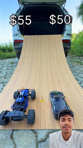 $9 vs $99 RC Cars - Power Test! 🙀💥 #toys #rc #gadgets #offroad #stunt
