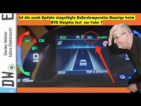 Is the outside temperature display added to the BYD Dolphin Surf 🐬 after the update just fake?