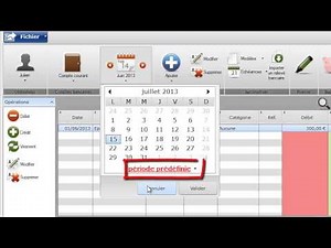 Sélection et tri des opérations - Logiciel Comptabilité Personnelle