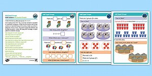 Year 1 Diving into Mastery: Step 5 Add Equal Groups Activity Cards