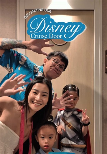 Decorating our cabin door is part of the Disney cruise fun ✨🚪 And our fish extender makes it even more special 🐟 Thank you @styleatmanila for making it! #DisneyCruiseAdventure #disneycruise @Disney Cruise Line Singapore