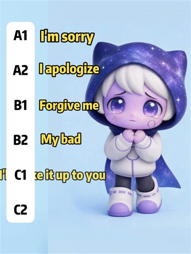 Do you know any other ways to say sorry?
