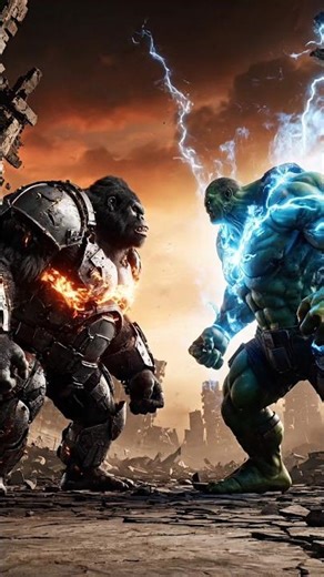 Action of Kong vs hulk #movie #4k #8k