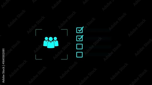 HR tech in action as recruiter uses computer to analyze and approve job applicant profiles, highlighting digital recruitment process, performance checklist, and automated employment verification