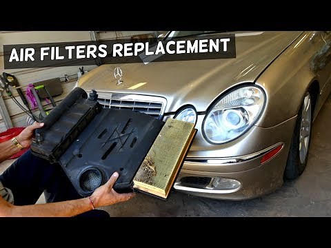 HOW TO REMOVE AND REPLACE AIR FILTER ON MERCEDES W211 E240 E280 E320 E350 E500 E550 E55 E63
