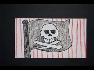 Let's Draw the Skull & Crossbones Pirate Flag!