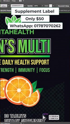 supplement label design, Vitamin Label , Multivitamin label design #vitamin #label