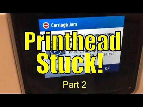 Printhead Stuck to the Right - Carriage Jam for HP OfficeJet Pro 8012, 8035, 8022, 8025 Printer PFG