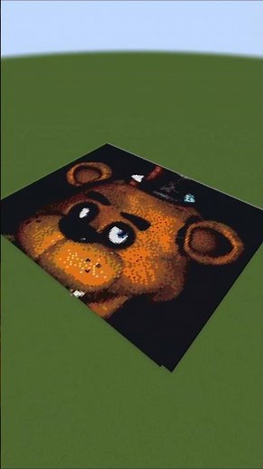 Five Nights at Freddy's Freddy Pixelart Speedbuild (128 X 128 Blocks) / #minecraft