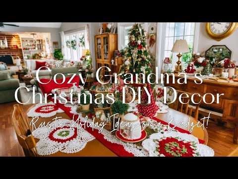 Cozy Grandma’s Christmas DIY Decor ✨ Rustic Holiday Ideas on a Budget!