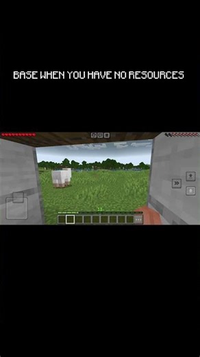 BASE WITHOUT RESOURCES?! #minecraft #tutorial #base