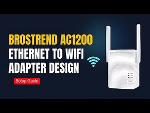 BrosTrend AC1200 Ethernet to WiFi Adapter Setup Guide