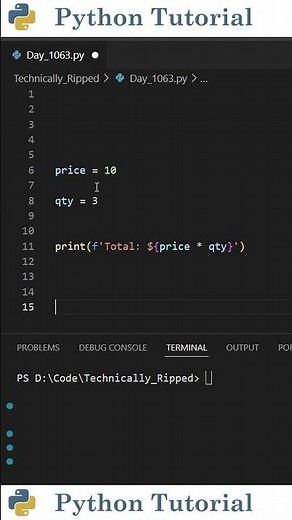 Running Expressions Inside F-Strings | Python Tutorial