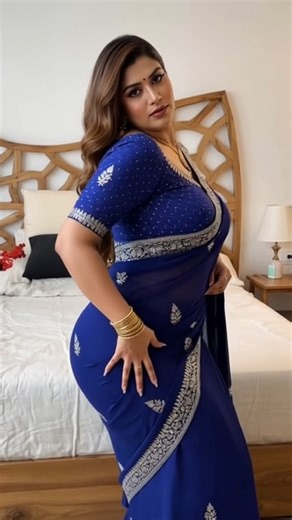 Royal Blue Saree Vibes 💙 #SareeLook #IndianFashion#shorts