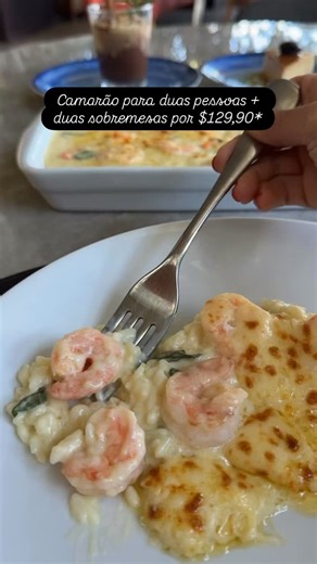 NAU Brasília on Instagram: "Férias no Nau 🥳Camarão NAU ou Filé A Parmegiana (para duas pessoas) + 2 sobremesas (Nau Petit ou Torta de Limão ) por R$129,90 🍤🍮 📅 Válido até dia 31 de Janeiro 2026, nos seguintes dias e horários: ▫️Nau Lago Almoço: Seg a Sáb Jantar:Seg a Domingo ▫️Nau Terraço Shopping Almoço: Seg a sábado Jantar: Seg a Dom ✅ Exclusivo para seguidores do Instagram – mostre esta postagem ao garçom, para ter acesso ao desconto. ❌ Não cumulativa com outros descontos. ❌ Não válida pa