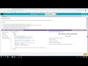 Code.org Unit 2 Lesson 9 Multi-Page Websites