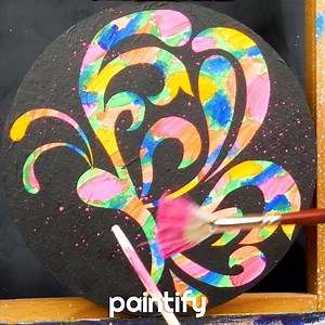 105K views · 443 reactions |  Colorful Butterfly - Acrylic Painting | Paintify | Facebook