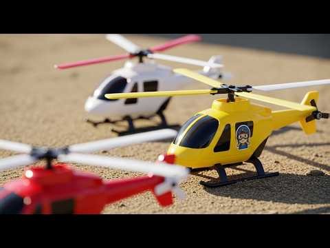 WOW! Colorful Toy Helicopters Flying Fun! 🚁🌈✨ | 3D Kids Fun Story