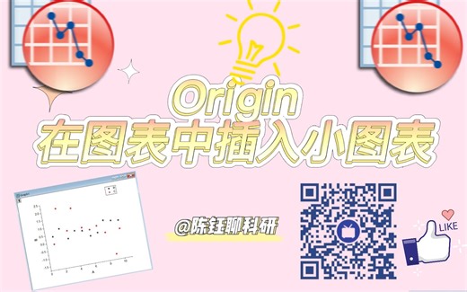 Origin18 在图表中插入小图表