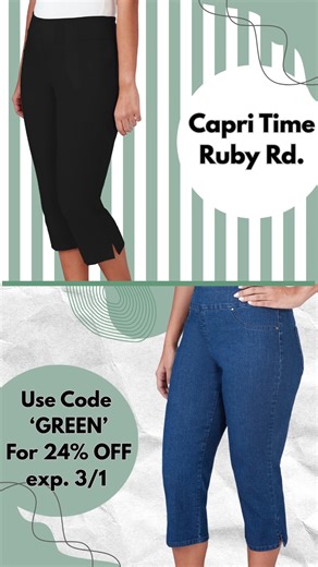 ⏰ It’s Capri Time — and Ruby Rd. is ready! ⏰ Capri season is calling! ☀️ Refresh your wardrobe with styles that are perfect for sunny days, weekend plans, and everything in between. These warm-weather favorites are easy to wear, easy to love, and perfect for pairing with your favorite tops and sandals. Don’t miss out on Capri Time — your new go-to pair is waiting! 🛍 Shop in-store at Four Seasons or online at FourSeasonsDirect.com #spring #NewArrivals #RealWomenRealStyle #FourSeasonsDirect | Fou