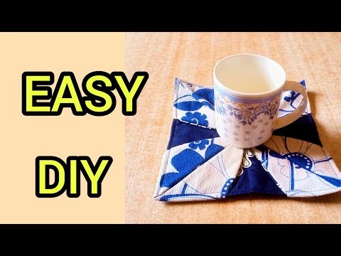 Easy DIY Fabric Coaster | Beginner Sewing Tutorial