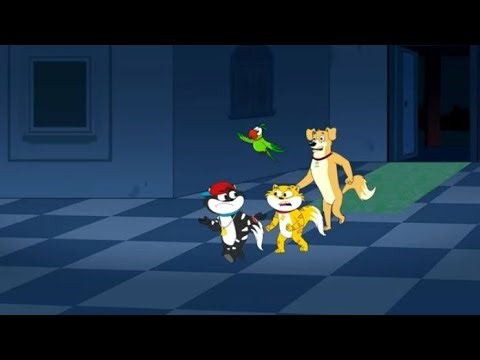 🌙🐰 Honey Bunny and Friends | Funny Night Adventure Story 🐶🐱🦜✨