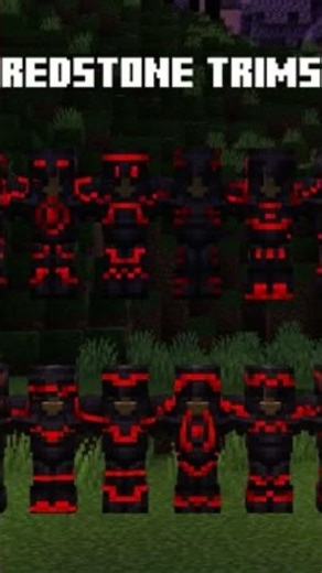 Redstone Trims #shorts #minecraft #minecraftshorts #trims