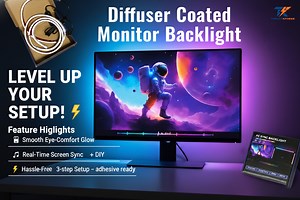 💡 প্রিমিয়াম সেটআপ বানাতে নিচ্ছেন সস্তা RGB স্ট্রিপ? STOP! 🤚🛑 🖥️ Grab Our Premium Diffuser Coated "Screen SYNC Monitor Backlight" – Now In Stock! 🎉 Introducing the Smart Screen SYNC Monitor Backlight – now at its lowest price ever in this flash sale! 🎉 🖥️ Premium diffuser-coated backlight for a smooth, eye-comforting glow 🎮 Real-time screen sync for movies, gaming & music 🎶 Music Rhythm Mode endless color options via DX Light ⚡ Hassle-free 3-step setup – adhesive ready 🛡️ 1 Year Warran