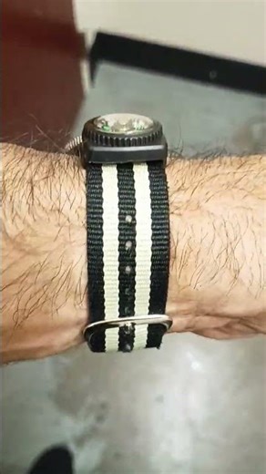 Bertucci field watch modifying with diver vizel and nato tow tone strap