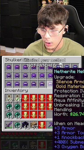 How to get INFINITE Gear on Donut SMP..