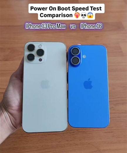 🚀 iPhone 13 Pro Max vs iPhone 16 ⚡ Power On Boot Speed Test | Unexpected Winner! 🔥 #shorts #viral