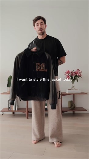 Styling a vasity jacket #fashion #getreadywithme