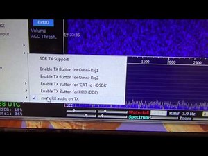 ICOM 7410 with Panadapter and the HDSDR Settings