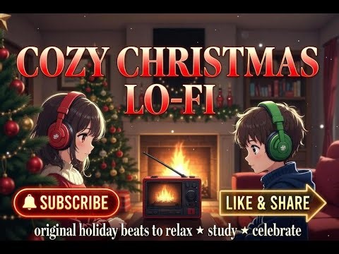 Cozy Christmas Lo-Fi 🎄 – 1 hour 22 minoriginal holiday sanctuary beats to relax / study / celebrate