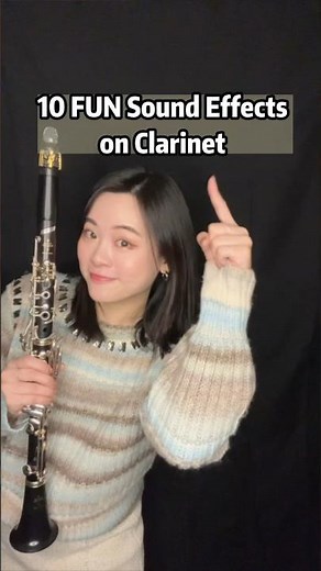 *10 FUN Sound Effects on Clarinet* Which one is your favorite? 🤔 #clarinet #soundeffects