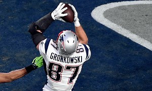 Gronk back in Foxboro to retire as a Patriot today