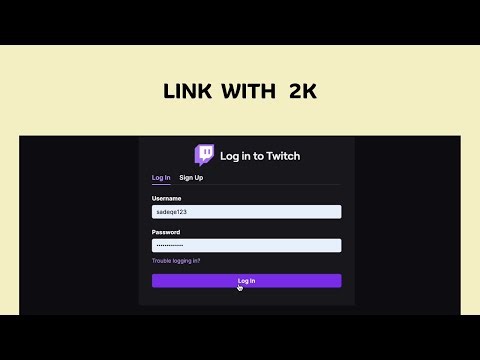 How to link Twitch Account with 2k Account