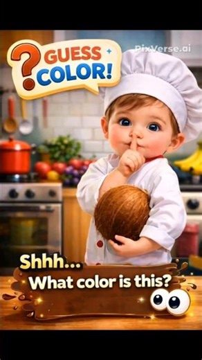 Learn BROWN Coconut 🥥🤎 | Colors for Toddlers