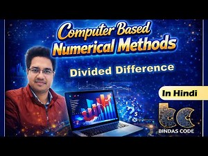 27. Divided Difference - Computer based numerical and statistical techniques