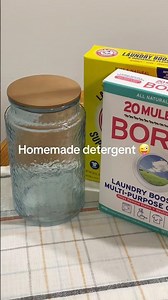 Homemade detergent 😜 #laundry #diy #nontoxic #cleaning