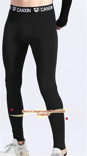 Men's Basketball Compression Leggings, Fashion Print, Elastic Breathable Fitness Pants, Outdoor Cycling Sports Running Gym Training