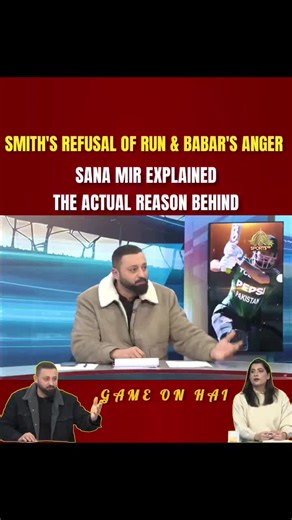 PTVSports on Instagram: "Sana Mir on the Babar Smith episode: This usually happens when there is a tail ender at the other end, but Babar had never faced such a situation before where he had to deal with that kind of refusal and poor communication. As a result, Babar got upset. #GameOnHai #ptvsports #BabarAzam"